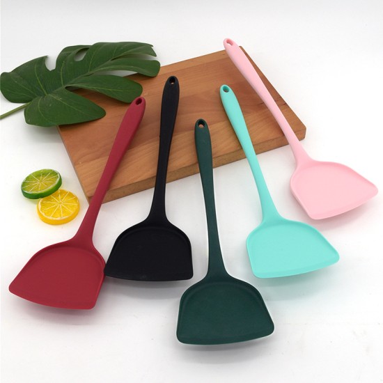 Silicone Non Stick Cooking Utensils Spatula Turner Red
