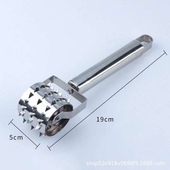 Stainless Steel Meat Tender Steak Handed Rolling Hammer Stainless Steel Meat Tender Steak Handed Rolling Hammer