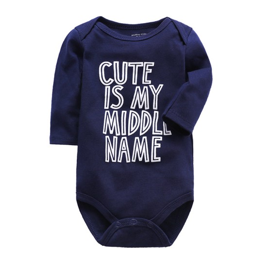 Newborn Long Sleeved Jumpsuit Romper - black Newborn Long Sleeved Jumpsuit Romper - black