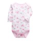 Newborn Long Sleeved Jumpsuit Romper - pink