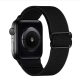 Nylon Loop Strap For Apple Watch Band Smartwatch Belt Black