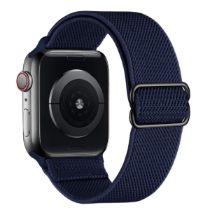 Nylon Loop Strap For Apple Watch Band Smartwatch Belt Dark Blue