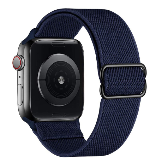 Nylon Loop Strap For Apple Watch Band Smartwatch Belt Dark Blue Nylon Loop Strap For Apple Watch Band Smartwatch Belt Dark Blue