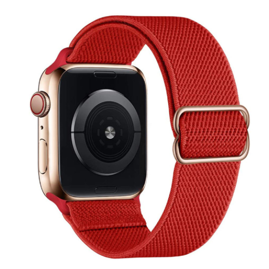 Nylon Loop Strap For Apple Watch Band Smartwatch Belt red Nylon Loop Strap For Apple Watch Band Smartwatch Belt red