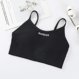 OLOEY Bra For Women Gym Crop Top - Black
