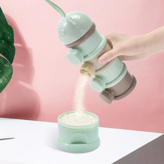 Portable new born milk powder multi-layer food supplement box