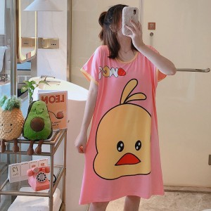 Printed Nightwear For Women Sleepwear Pink