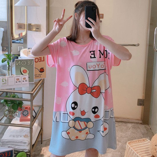 Printed Nightwear For Women Sleepwear Pink Printed Nightwear For Women Sleepwear Pink