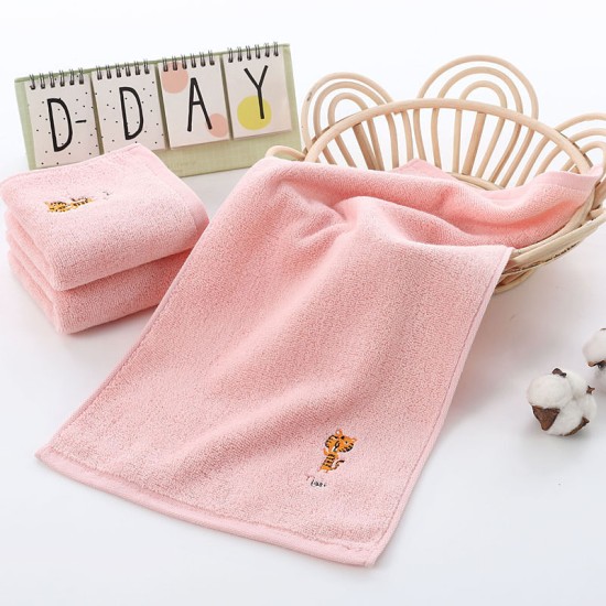 Pure Cotton New Born Towel 25x50cm - pink