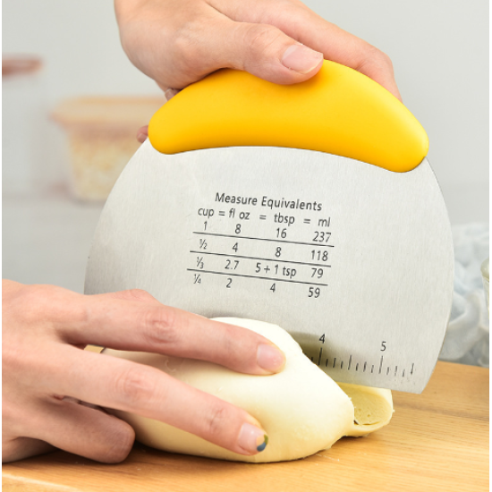 Scale Flour Dough Bread Cutting Knife Scraper Baking Yellow Scale Flour Dough Bread Cutting Knife Scraper Baking Yellow