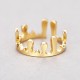 Simple Crown Irregular Rings For Men And Women Trendy Hip Hop Golden Simple Crown Irregular Rings For Men And Women Trendy Hip Hop Golden