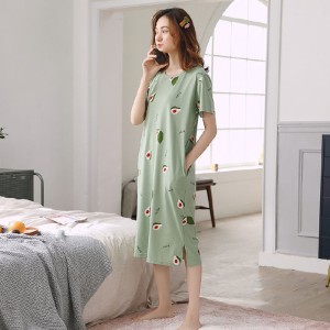 Single Pcs Nightwear For Women Sleepwear Green