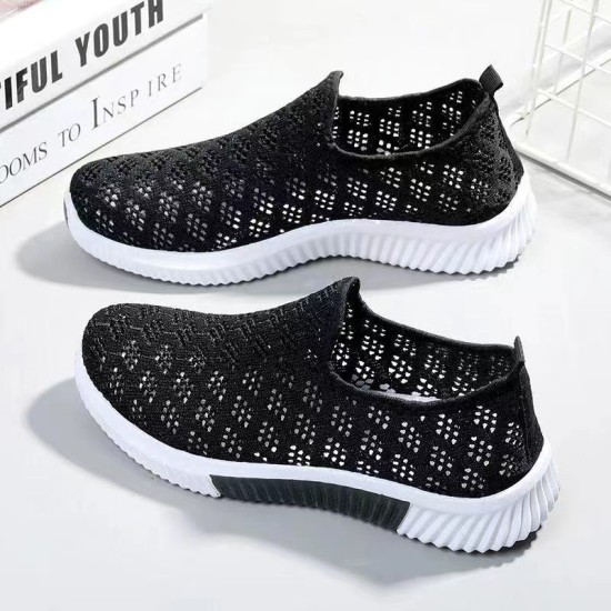Sneakers for Women Lightweight Breathable Non-Slip Soft And Comfortable Shoes For Walking Running Jogging Exercise Gym and Outdoor Office Casual Shoes - Black