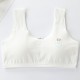 Soft Cotton Printed Bra For Women - White
