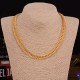 Solid Finish Stainless Steel Miami Cuban Link Chain Golden Solid Finish Stainless Steel Miami Cuban Link Chain Golden