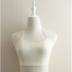 Spaghetti Strap European And America Top Fashion Bra Yellow