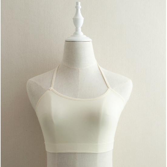 Spaghetti Strap European And America Top Fashion Bra Yellow