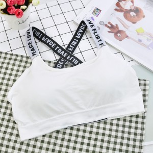 Sports Bra Cross Fashion for Women - White