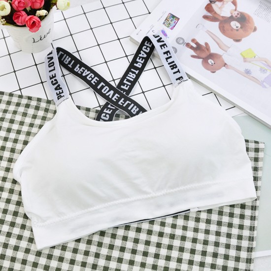Sports Bra Cross Fashion for Women - White