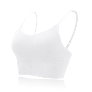 Sports Bra Thin Straps Ladies Wrap Chest Tube Top - White Sports Bra Thin Straps Ladies Wrap Chest Tube Top - White