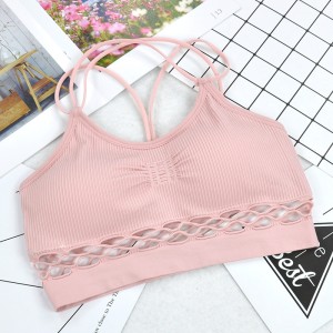 Sports Cross Beauty Bra For Women - Pink