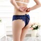 Transparent Lace Women Underwear - Blue