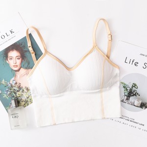 Women Fashion Top Tube Top Bra Cotton - White