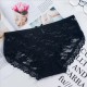 Women Lace Underwear Panties Cotton Comfort- Black