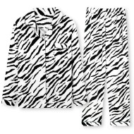 Zebra Printed Pajamas 2 Pcs Set For Women Sleepwear Homewear Nightwear