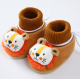 baby socks shoes plus velvet thickened warm cotton shoes baby toddler - Brown