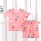 childrens short-sleeved shorts suit  new Born boys and girls baby summer t-shirt Matching Set - Pink