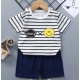 childrens short-sleeved t-shirt set summer New Born baby boys and girls T-shirt Matching Set