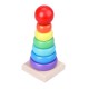 mini rainbow tower colorful 8-layer infant new born educational toy
