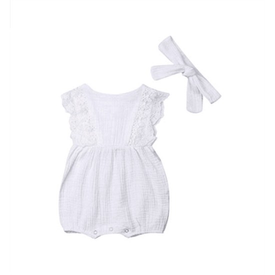 new born Korean Style Baby Girl Cotton Bodysuit