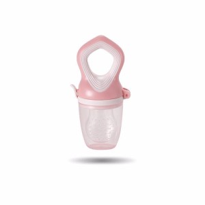 new born food feeder Silicone baby pacifier - pink