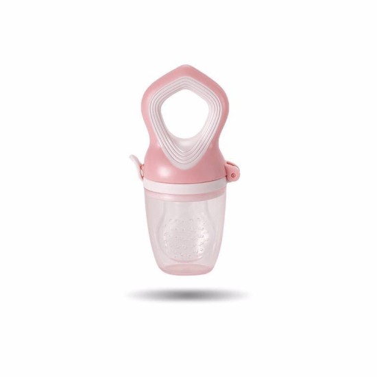 new born food feeder Silicone baby pacifier - pink