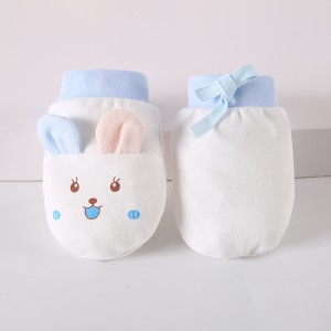 newborn anti-scratch Baby gloves - blue