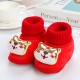 soft bottom new born red velvet warm cotton shoes  